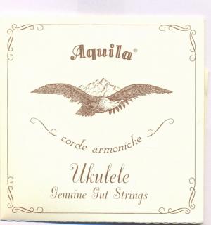 Struny na soprano ukulele Aquila 1U – GCEA (Sada střevových strun na soprano ukulele GCEA – Standardní C ladění)
