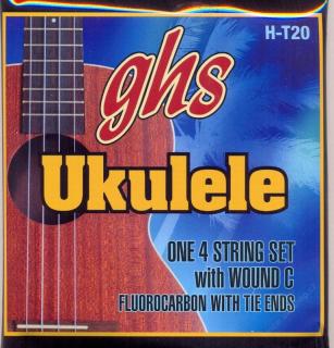 Struny na tenor ukulele GHS H-T20F GCEA (Sada strun GCEA na tenorové ukulele na vybrnkávaní)