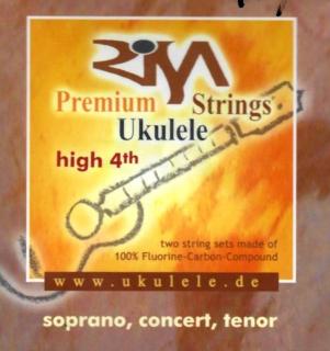 Struny na ukulele RISA Premium GCEA (Struny na soprano, koncertní nebo tenor ukulele - vysoké G)