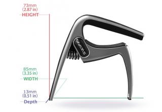 Swiff kapodastr ma akustické kytaru K8 (GUITAR capo - Alloy silver)
