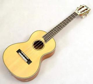 Tenor elektroakustické ukulele MAHALO MP3E Pearl (Smrkový masiv a mahagonové tenor ukulele s futralem s snímačem)