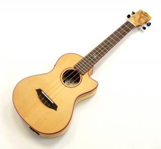 Tenor Ukulele KOKI´O U-SCDLSM-CE-T Cedr a Javor (Cedrový masiv a javorové tenor ukulele s futralem)
