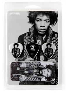 Trsátka Jimi Hendrix DUNLOP DL P 1010 JH CT14H  Medium (Sada 6 trsátek v darkové plechovci)