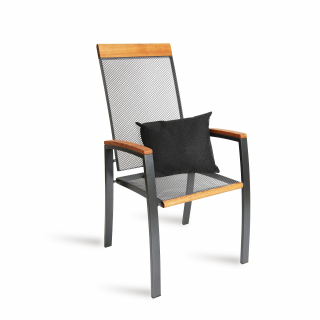 Polstr opěrák pro zahradní židle Unikov Barva: Černá