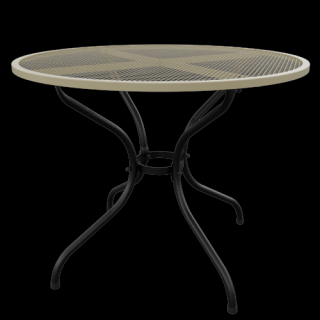 Stůl TAKO 105 cm Barva: RAL 9005 (černá) + RAL 1015 (béžová)