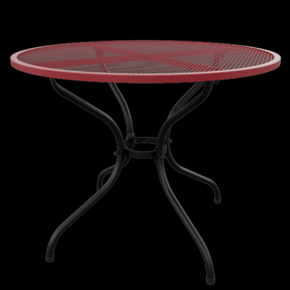 Stůl TAKO 105 cm Barva: RAL 9005 (černá) + RAL 3031 (červená)