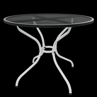 Stůl TAKO 105 cm Barva: RAL 9016 (bílá) + RAL 9005 (černá)