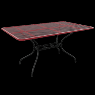 Stůl TAKO 145 x 90 cm Barva: RAL 9005 (černá) + RAL 3031 (červená)