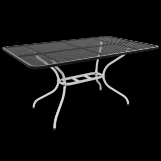 Stůl TAKO 160 x 95 cm Barva: RAL 9016 (bílá) + RAL 9005 (černá)