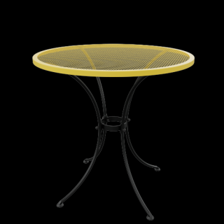 Stůl TAKO 70 cm Barva: RAL 9005 (černá) + RAL 1023 (žlutá)