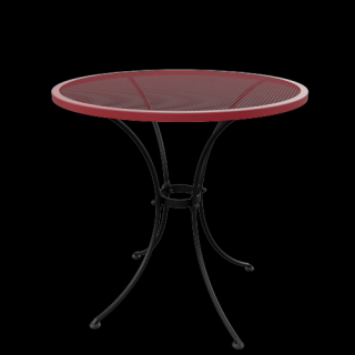 Stůl TAKO 70 cm Barva: RAL 9005 (černá) + RAL 3031 (červená)
