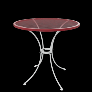 Stůl TAKO 70 cm Barva: RAL 9016 (bílá) + RAL 3031 (červená)