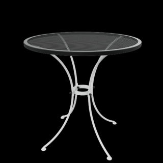 Stůl TAKO 70 cm Barva: RAL 9016 (bílá) + RAL 9005 (černá)