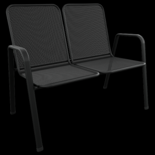 Židle SAGA DOUBLE Barva: RAL 9005 (černá)