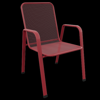 Židle SAGA NÍZKÁ Barva: RAL 3031 (červená)