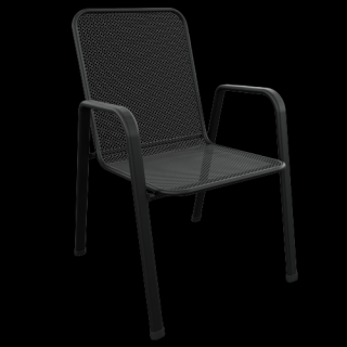 Židle SAGA NÍZKÁ Barva: RAL 9005 (černá)