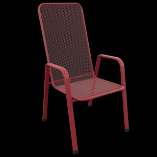 Židle SAGA VYSOKÁ Barva: RAL 3031 (červená)