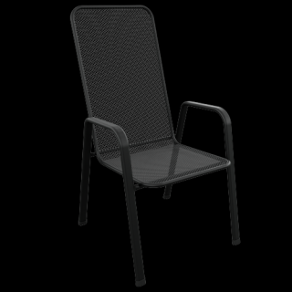 Židle SAGA VYSOKÁ Barva: RAL 9005 (černá)