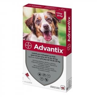 ADVANTIX Spot On 1x2,5ml pro psy 10-25 kg