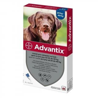 ADVANTIX Spot On 1x4ml pro psy 25-40 kg