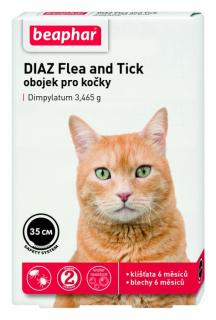 BEAPHAR obojek DIAZ Flea & Tick pro kočky 35cm