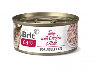 BRIT Care Cat konz Filety Chicken&Milk 70g