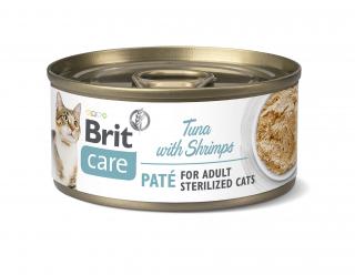 BRIT Care Cat Paté Sterilized Tuna&Shrimps 70g