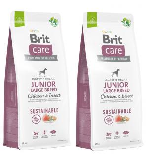 BRIT CARE Dog Sustainable Junior Large Breed 2 x 12 kg