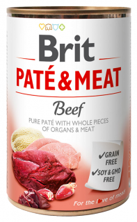BRIT Dog Paté & Meat Beef 400g