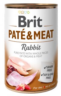 BRIT Dog Paté & Meat Rabbit 400g