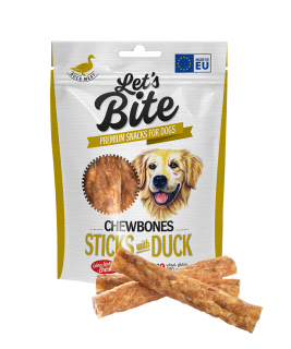 BRIT Let's Bite Chewbones Sticks with Duck 120g