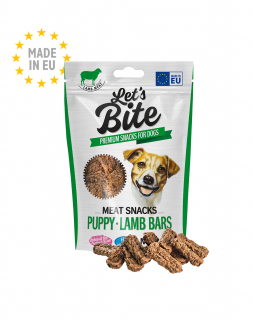 BRIT Let's Bite Meat Snacks Puppy Lamb Bars 80g