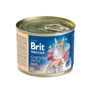 BRIT Premium Cat by Nature konz Chicken&Beef 200g