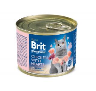 BRIT Premium Cat by Nature konz Chicken&Hearts 200g