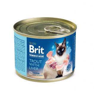 BRIT Premium Cat by Nature konz Trout&Liver 200g