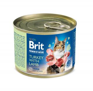 BRIT Premium Cat by Nature konz Turkey&Lamb 200g