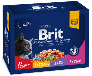 BRIT Premium Cat kapsa Family Plate 1200g (12x100g)