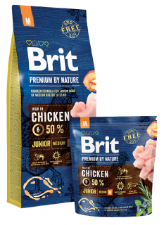 Brit Premium Dog by Nature Junior M 15 kg