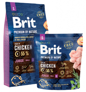 BRIT Premium Dog by Nature Junior S 8 kg