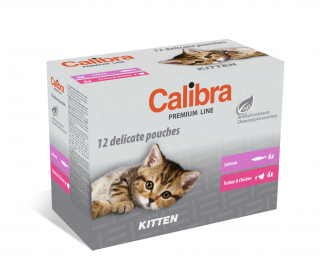 CALIBRA Cat kapsa Premium Kitten multipack 12x100g