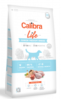 CALIBRA Dog Life Junior Medium Breed Chicken 12 kg