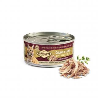 CARNILOVE White Mus Meat Chicken&Lamb Cats 100g