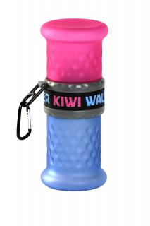 Cestovní láhev 2in1 růžovo-modrá 750+500ml KIWI