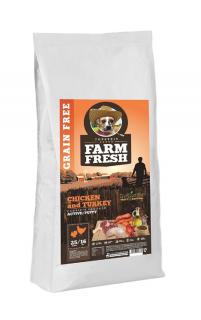 FARM FRESH Chicken & Turkey Active/Puppy Grain Free 15 kg