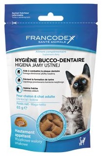 FRANCODEX Pochoutka Breath Dental kočka 65g