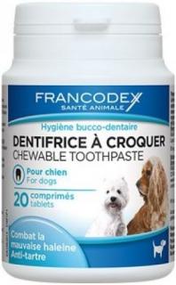 FRANCODEX žvýkací zubní pasta v tabletách pes 20tbl