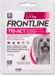 FRONTLINE TRI-ACT spot-on dog XS a.u.v. sol 1 x 0,5ml