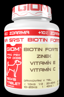 GIOM ERA Forte na Srst biotin pro psy 180 tbl