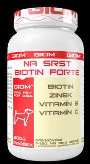 GIOM ERA Forte na Srst biotin pro psy 200g