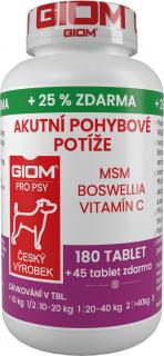 Giom S pes Akutní pohybové potíže 180 tbl